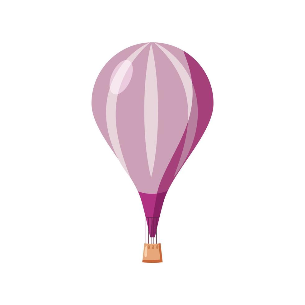 Air balloon icon, cartoon style vector