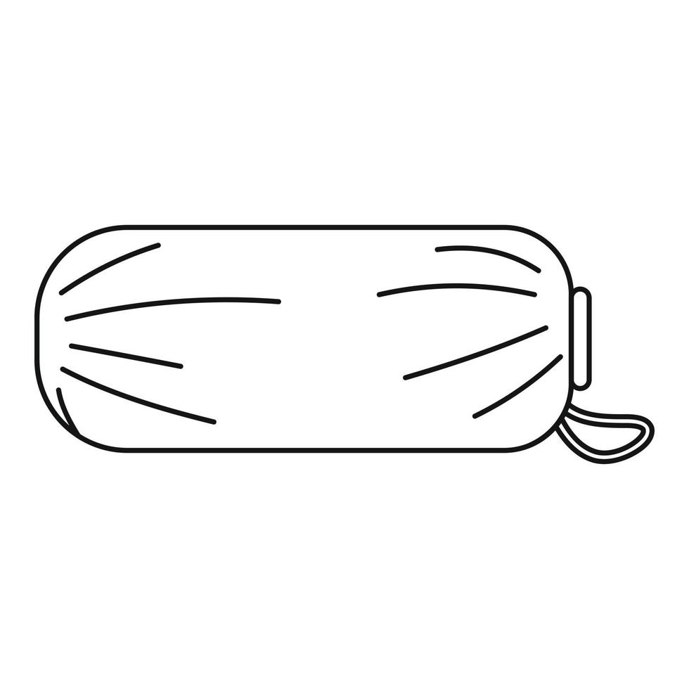Packed sleep icon, outline style vector