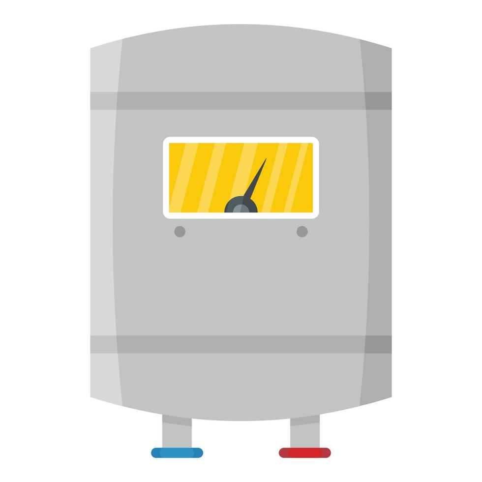 Interior boiler icon, flat style vector