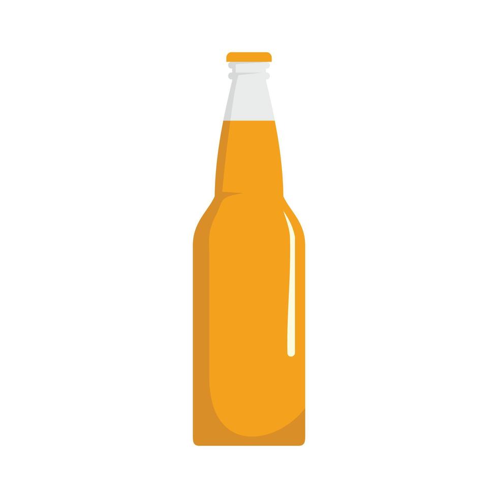 Closed bottle icon, flat style. vector