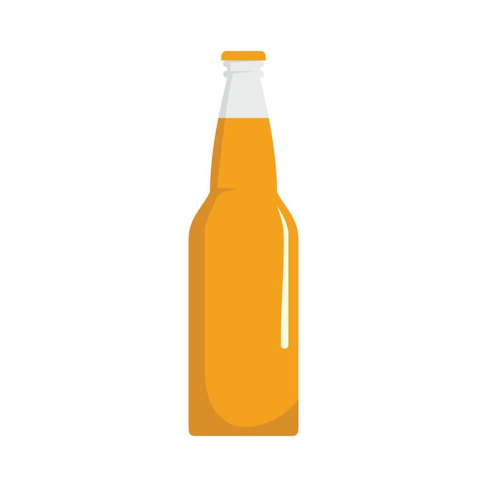 icono de botella cerrada, estilo plano. vector