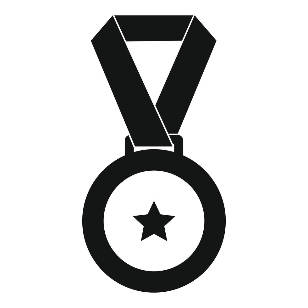 Medal icon vector simple