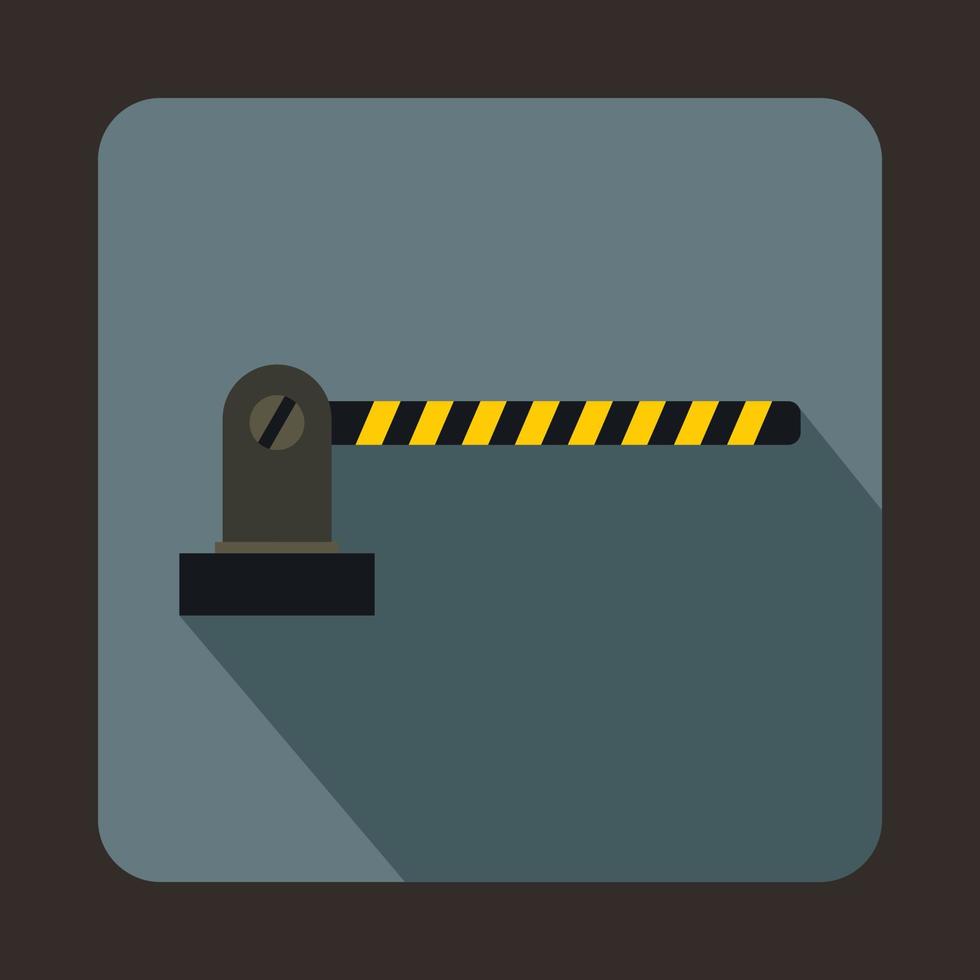 Parking barrier icon in flat style vector