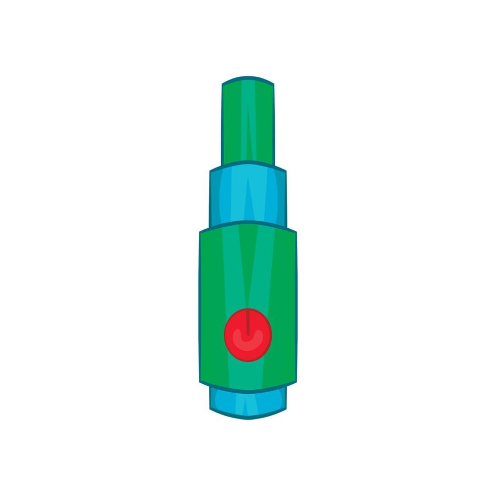 Electronic cigarette atomizer icon, cartoon style vector