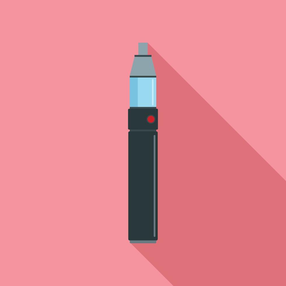 Electric cigar icon, flat style vector