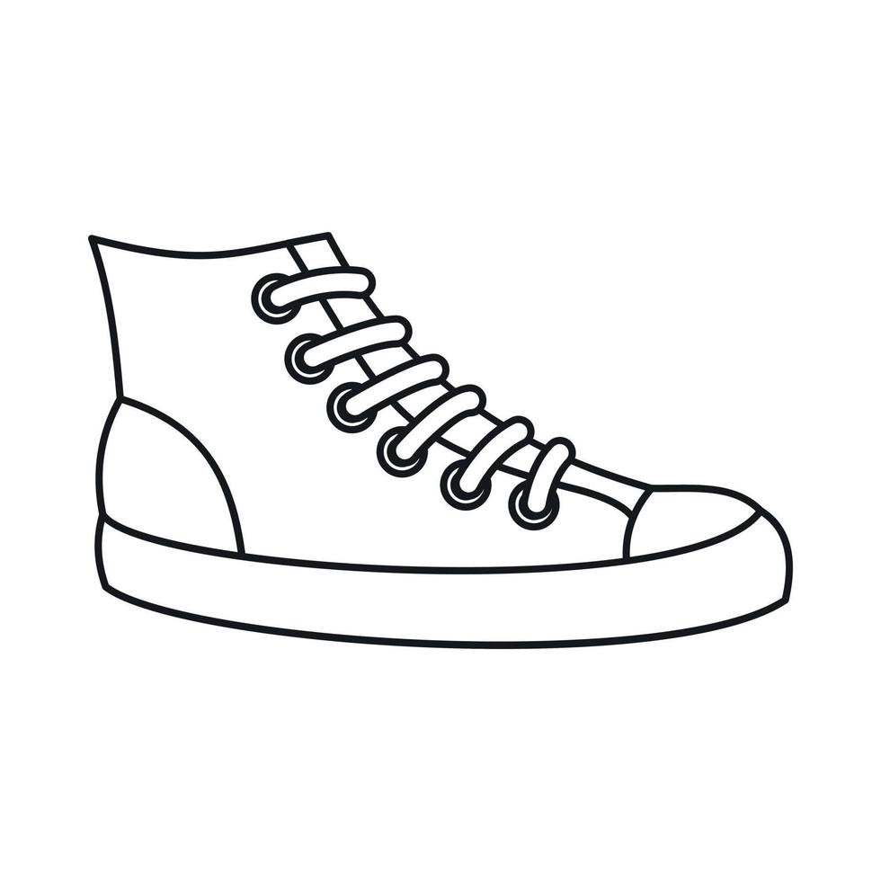 Sneakers icon, outline style 14431929 Vector Art at Vecteezy