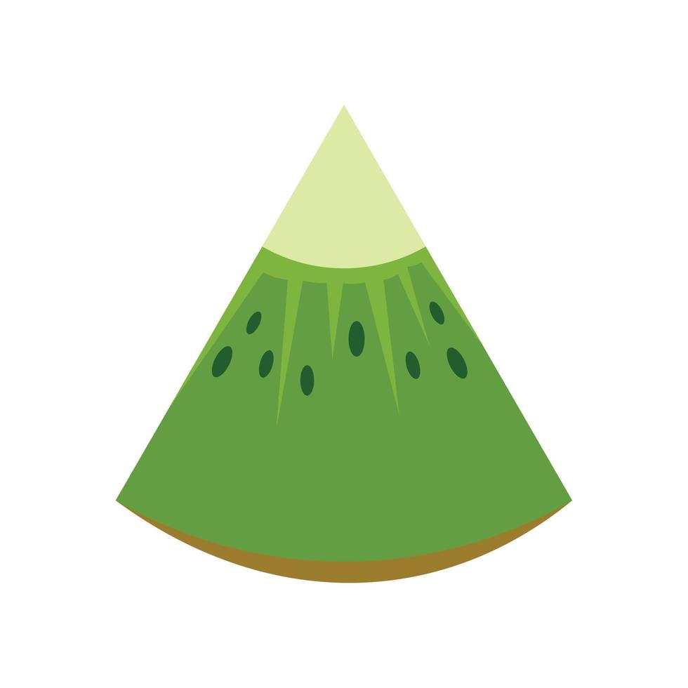 Piece of kiwi icon, flat style vector