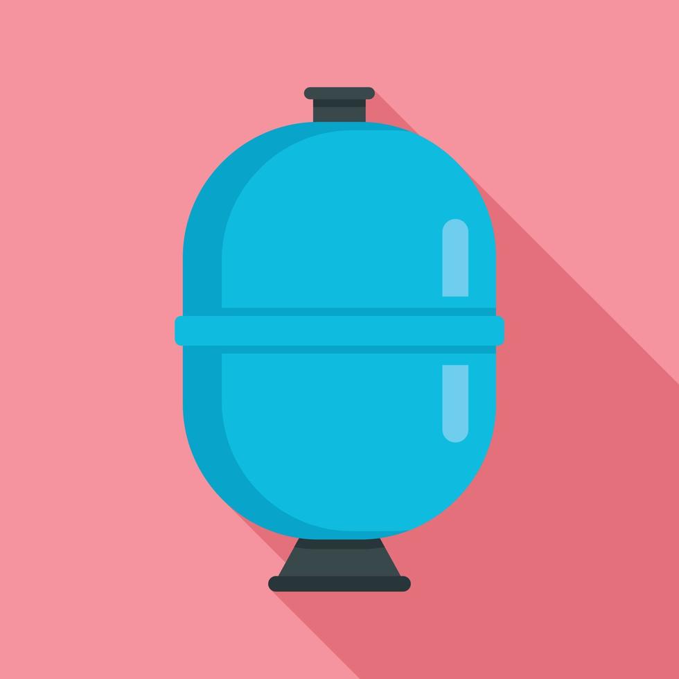 Sand filter pump pool icon, flat style vector