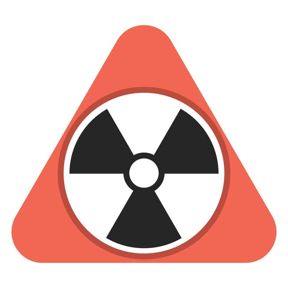 Radon gas icon, cartoon style vector