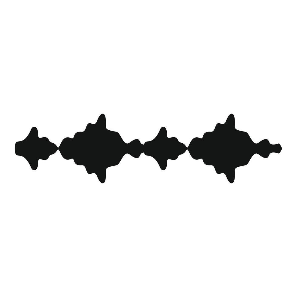 Equalizer sound radio icon, simple black style vector