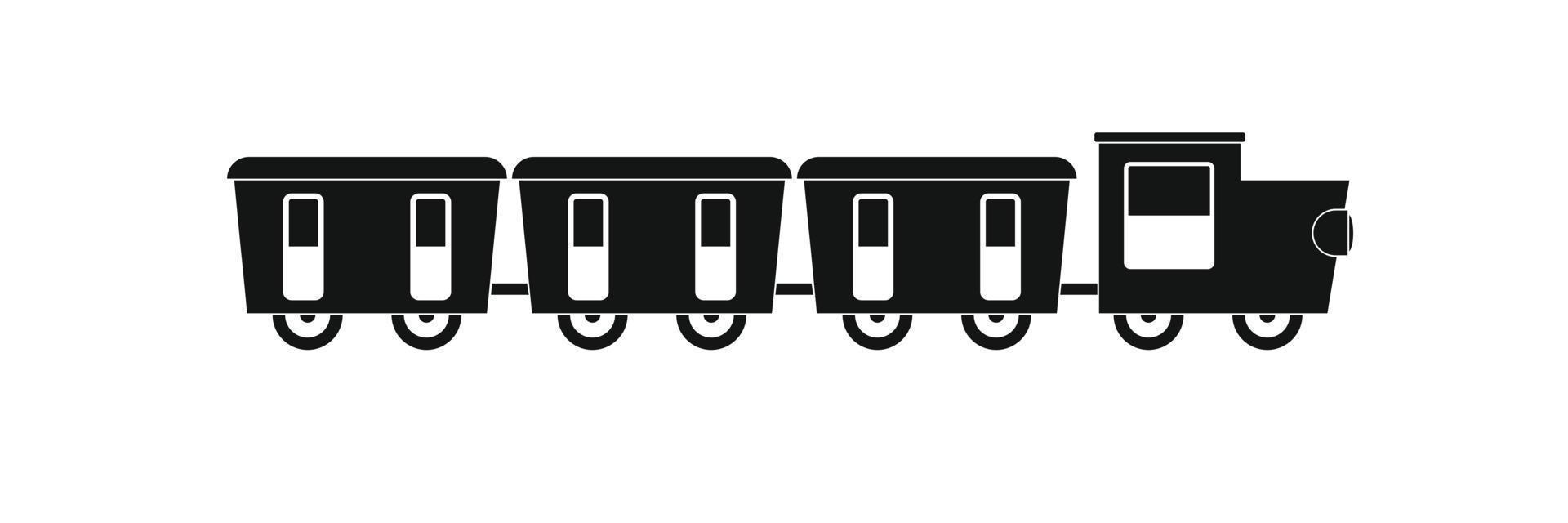 Reserved carriages icon, simple style. vector