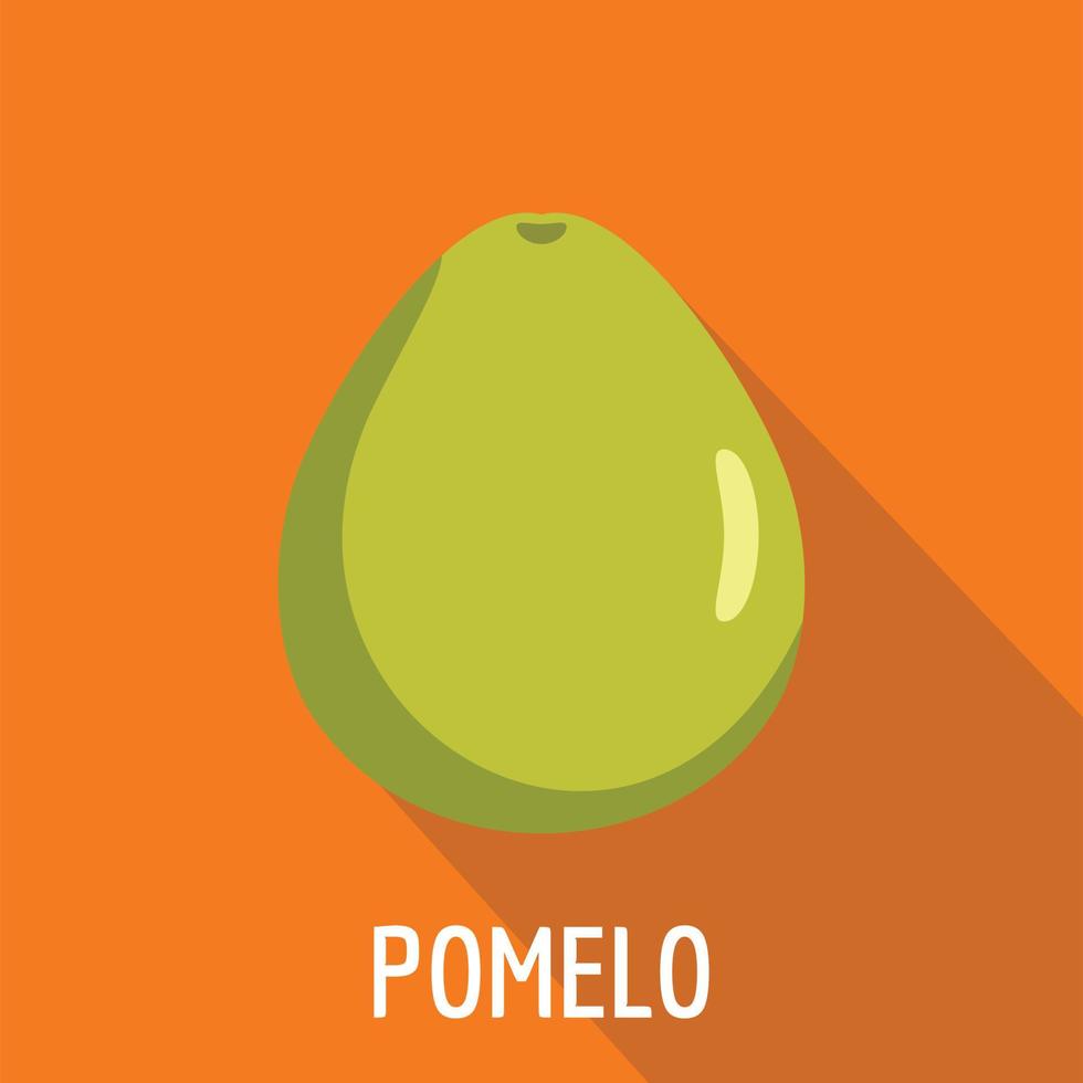 Pomelo icon, flat style vector