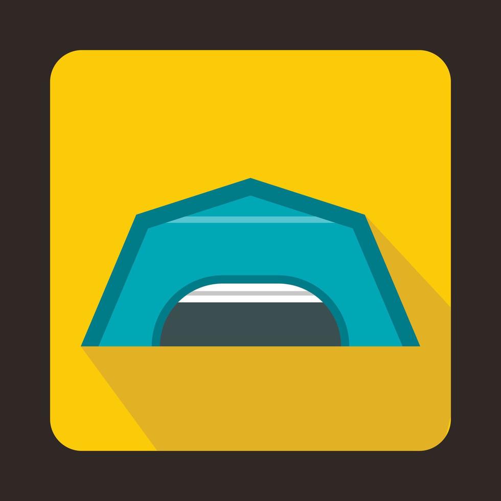 Large garage icon, flat style vector