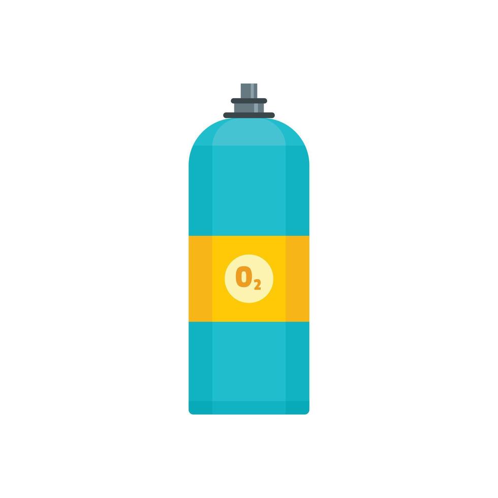 Oxigen spray icon, flat style vector