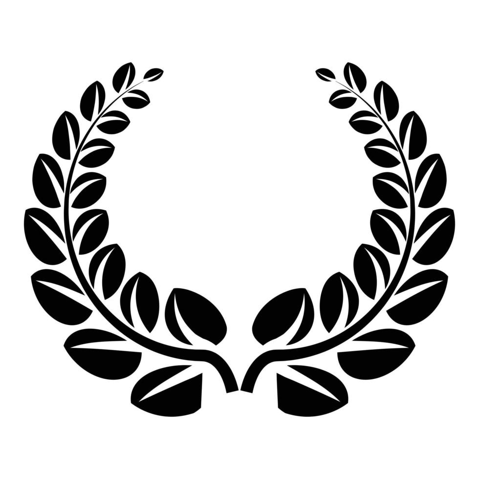 Award wreath icon, simple style vector