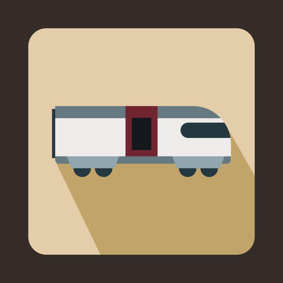 Swiss mountain train icon, flat style vector