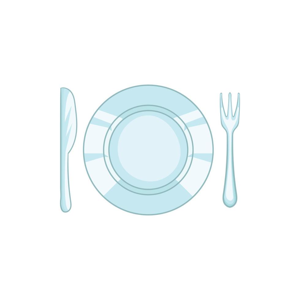 Plate with knife and fork icon, cartoon style 14432078 Vector Art at Vecteezy Plate with knife and fork icon, cartoon style 14432078 Vector Art at Vecteezy