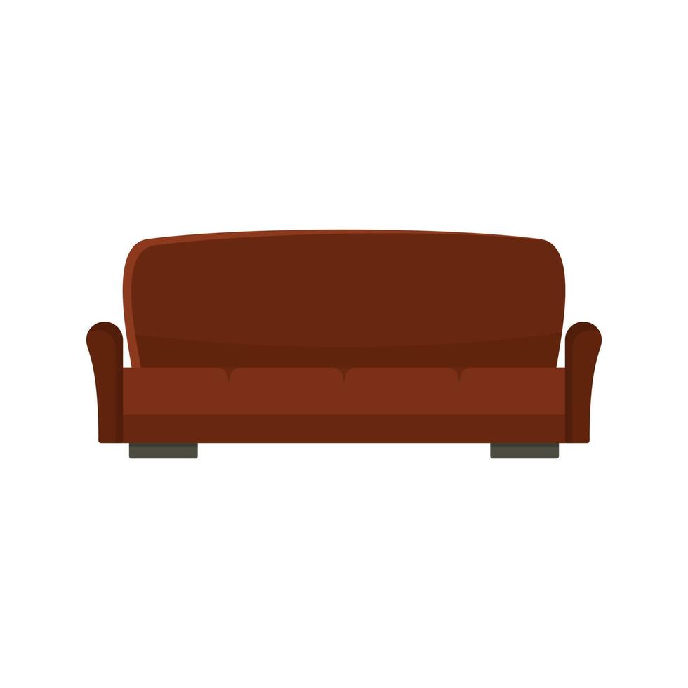 Lawson sofa icon, flat style vector