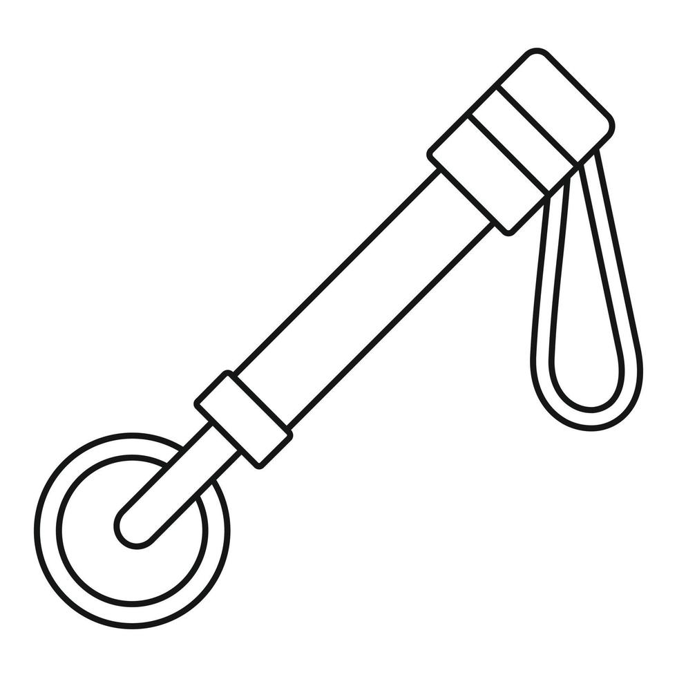 icono de herramienta de buceo, estilo de contorno vector