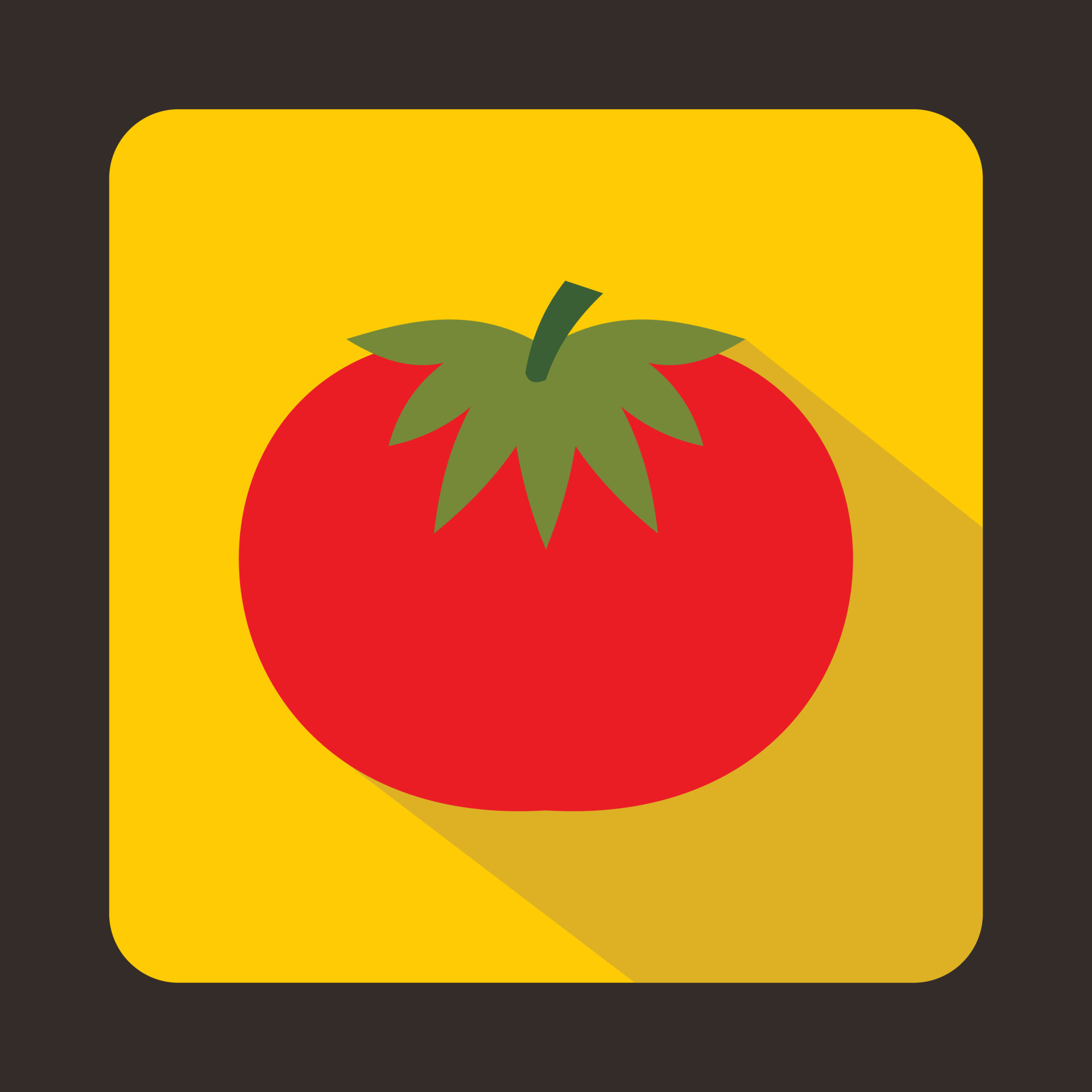 Red tomato icon, flat style 14432103 Vector Art at Vecteezy