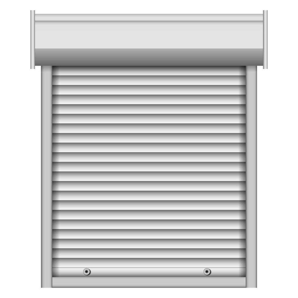 Security louver mockup, realistic style vector