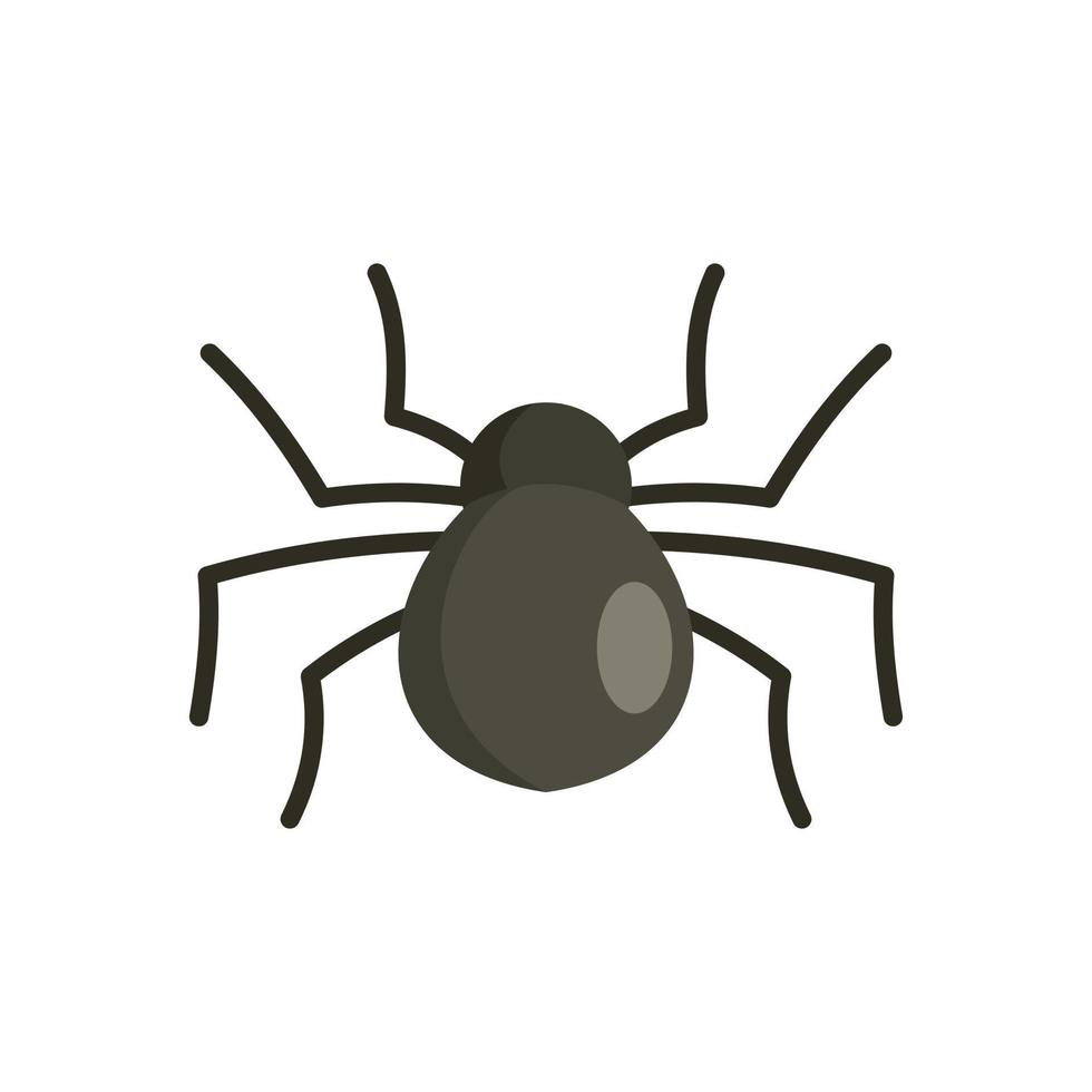 Female mouse spider icon, flat style vector