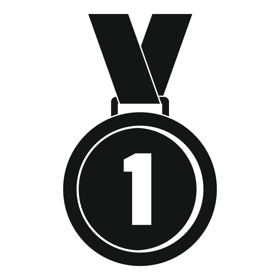 Medal icon vector simple