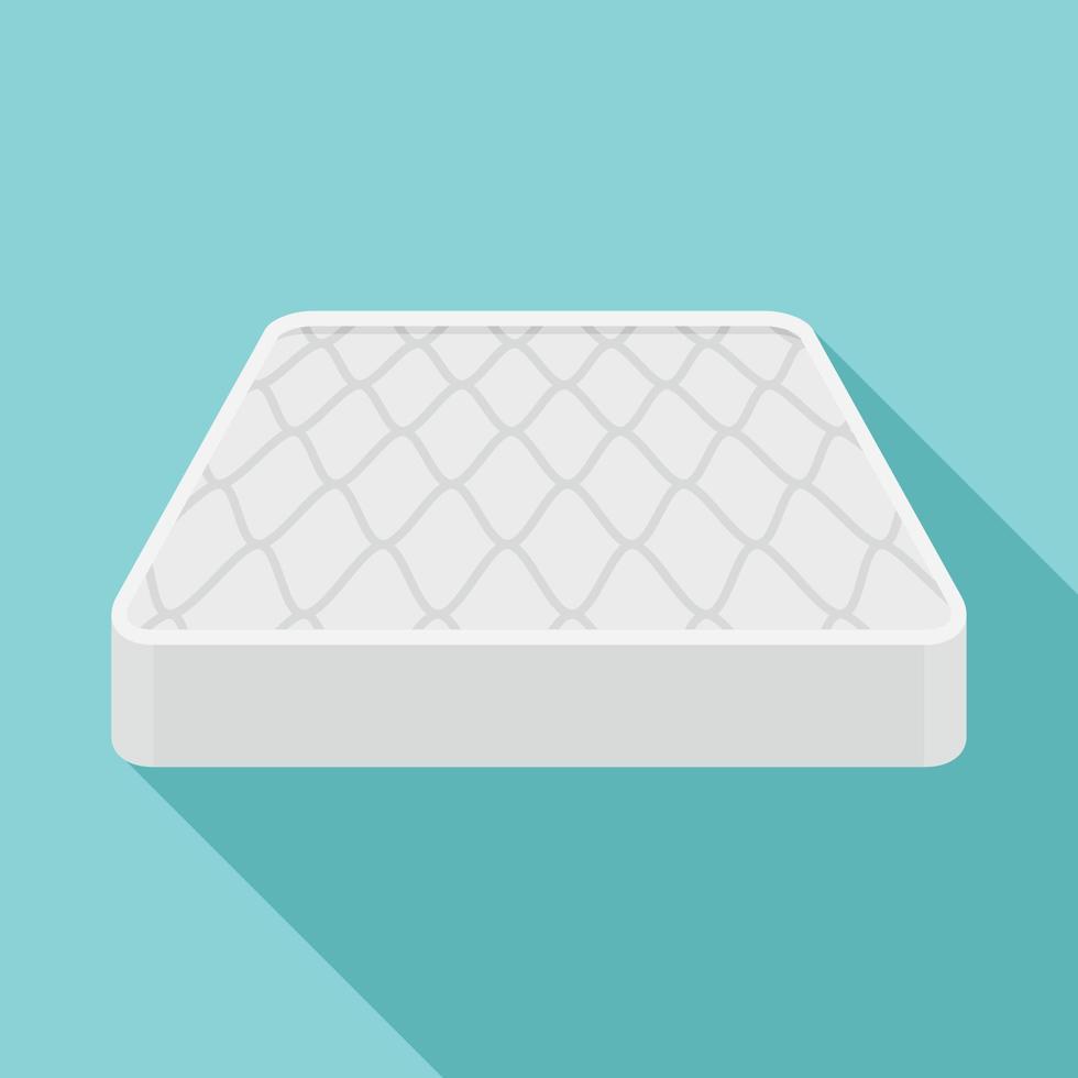 Sleeping mattress icon, flat style vector