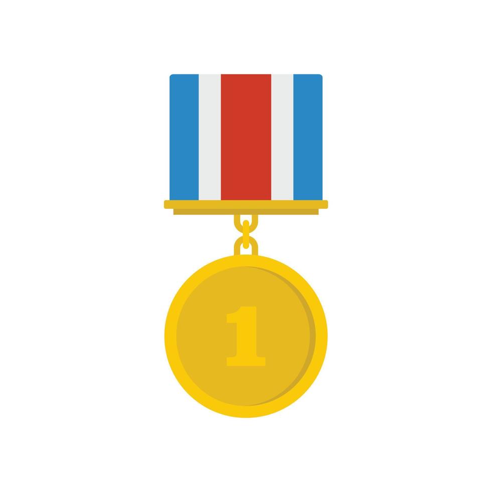 icono de medalla vector plano