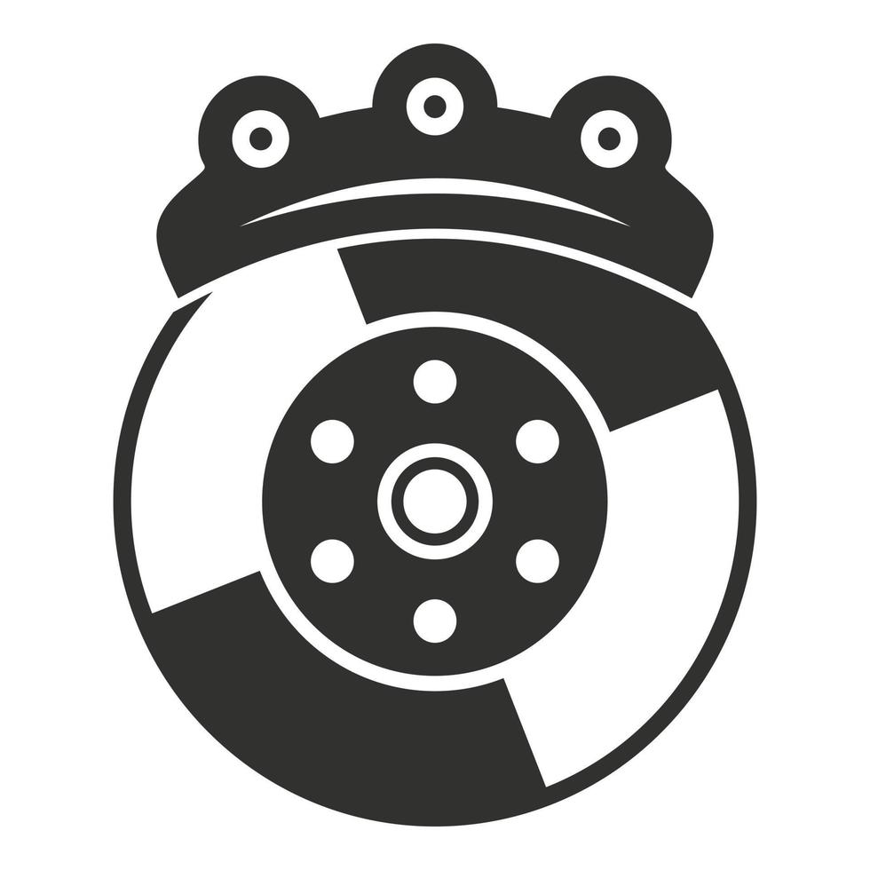 Car brake disc icon, simple style vector