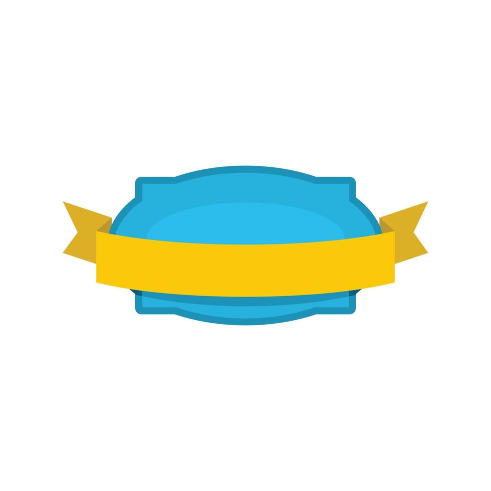 Badge stamp icon, flat style vector