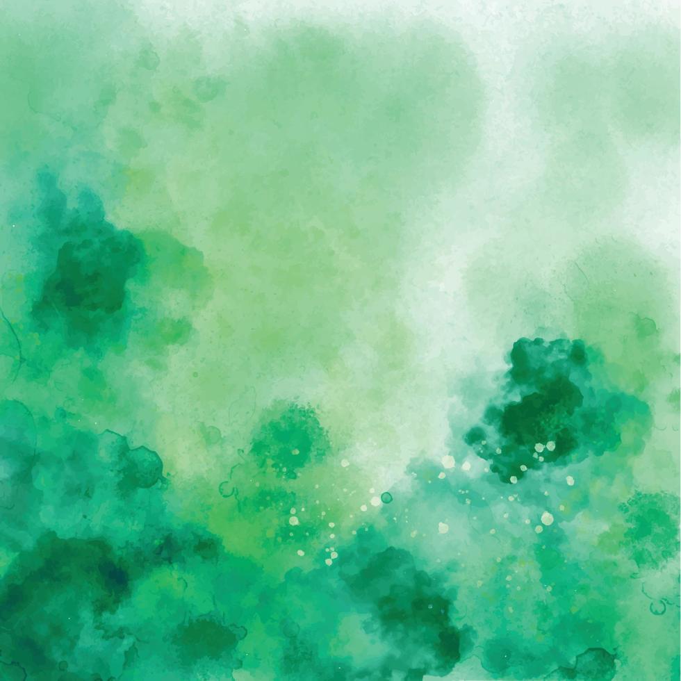 Watercolor Texture in Green Color vector