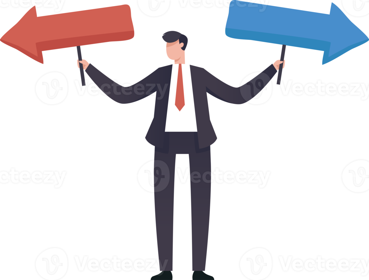 scelta di attività commerciale o carriera. illustrazione png