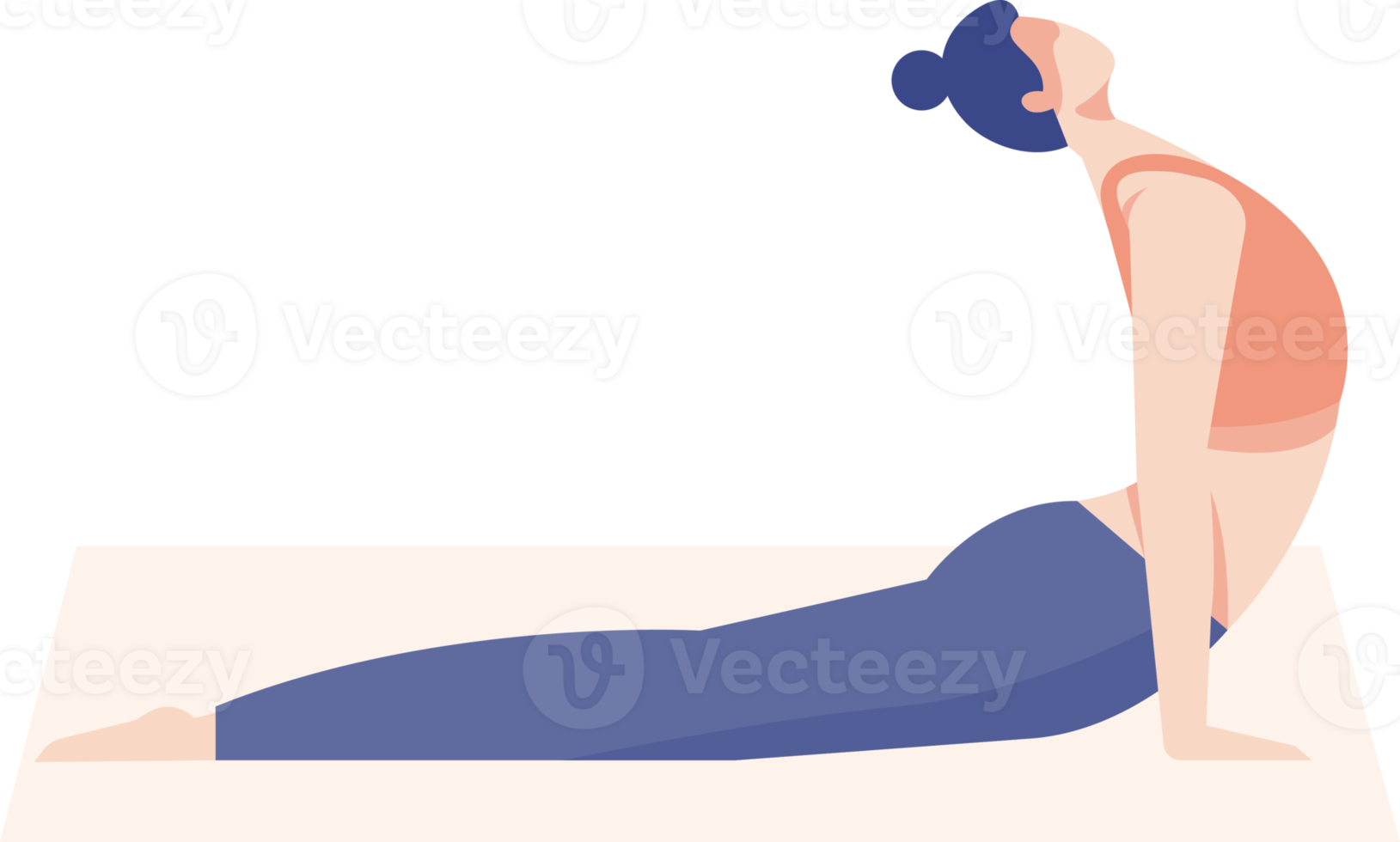 person doing yoga. illustration png