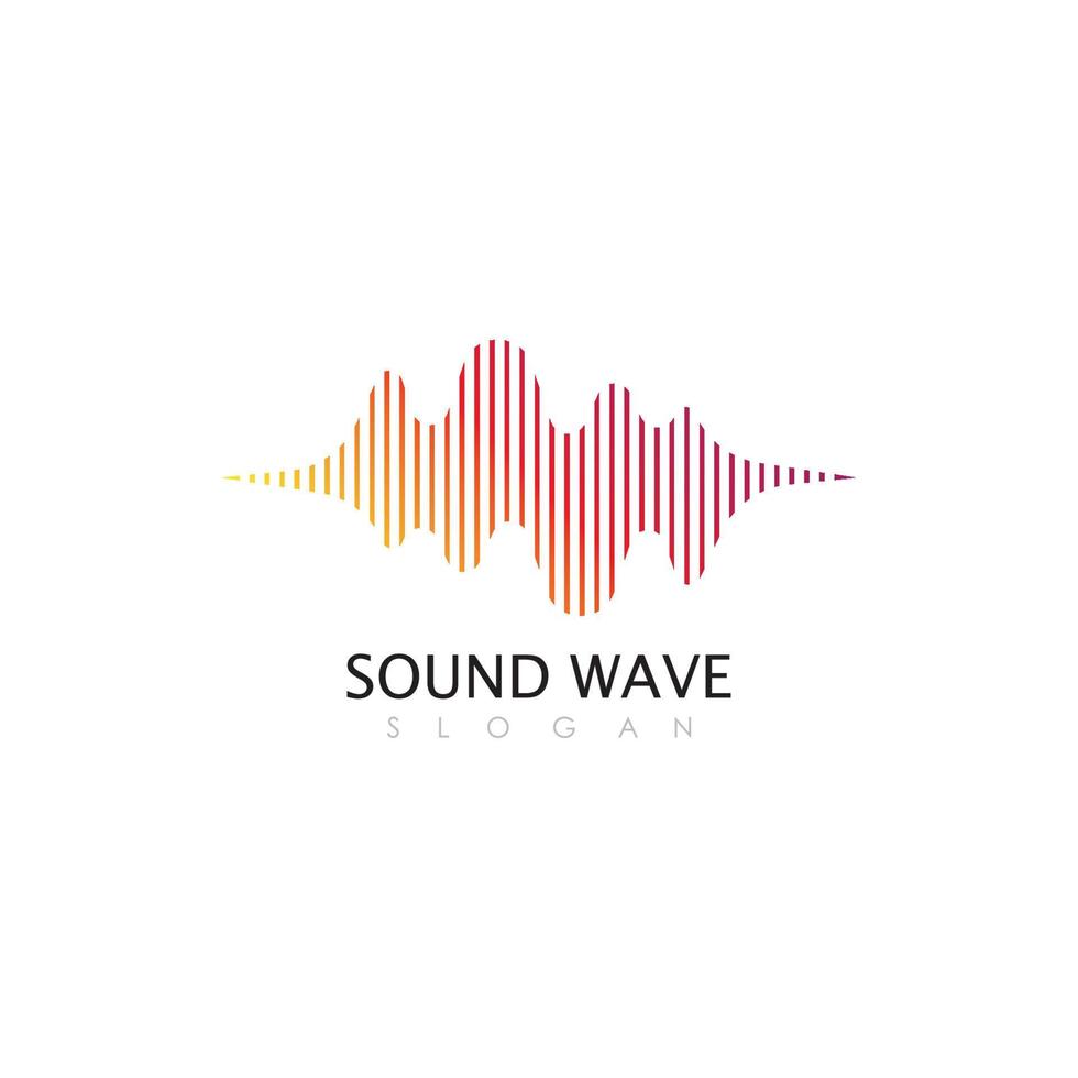 Sound waves vector illustration