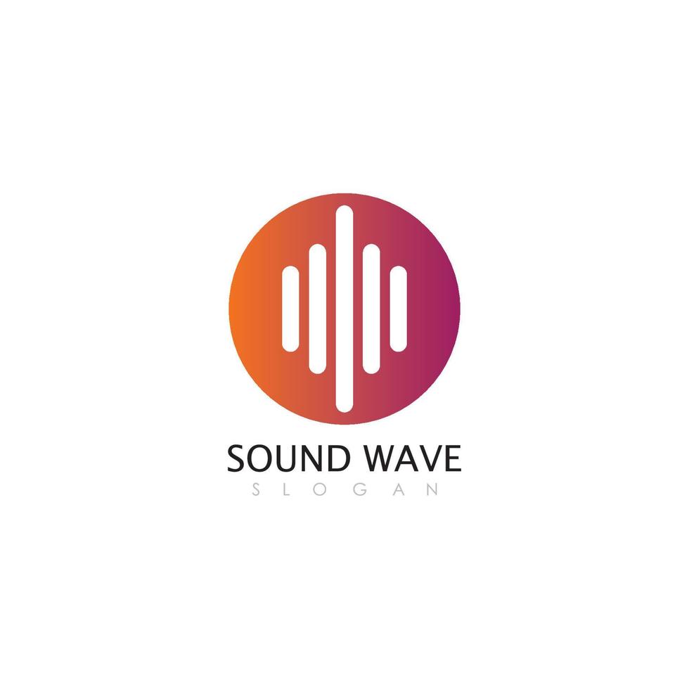 Sound waves vector illustration