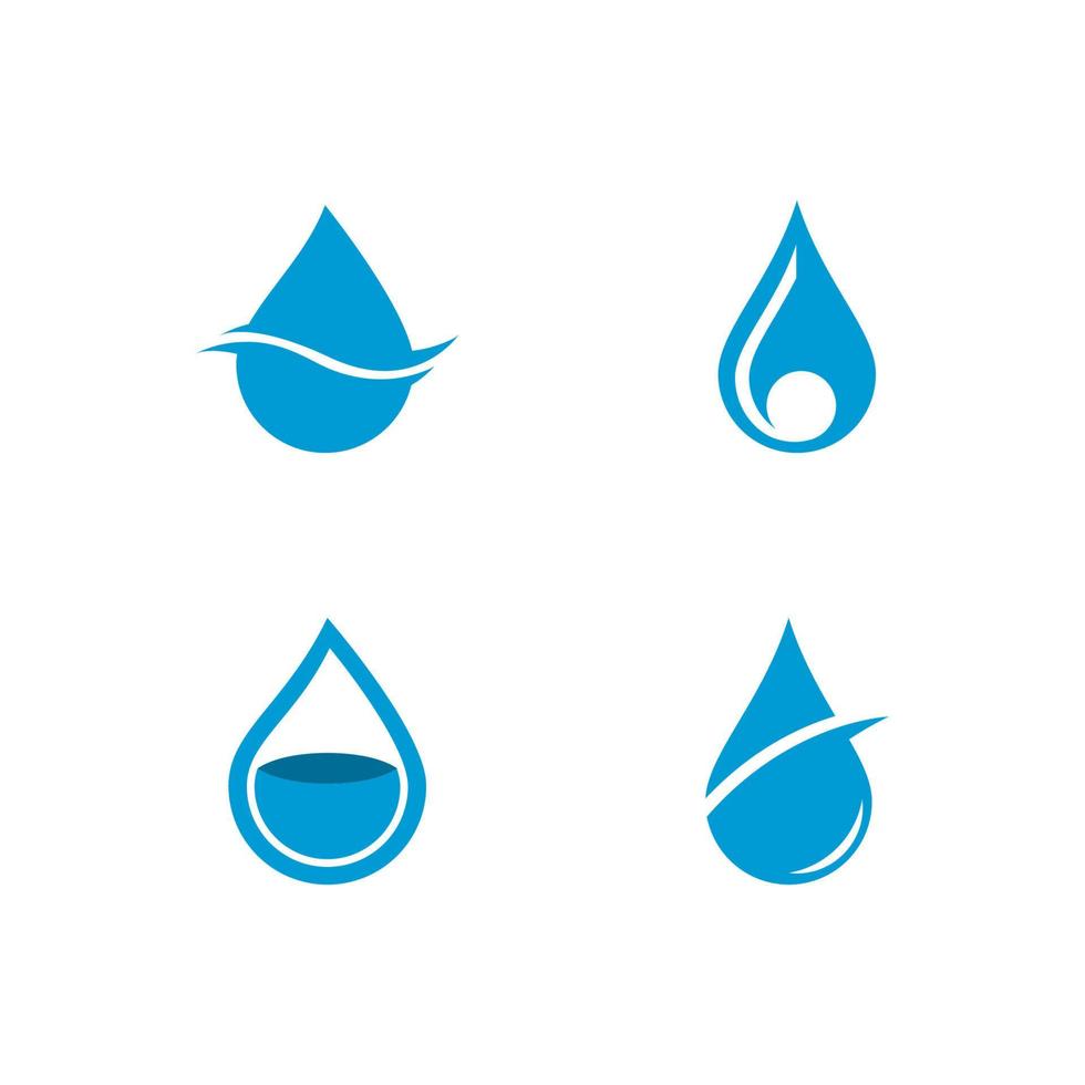 Water Drop Logo template vector icon illustration