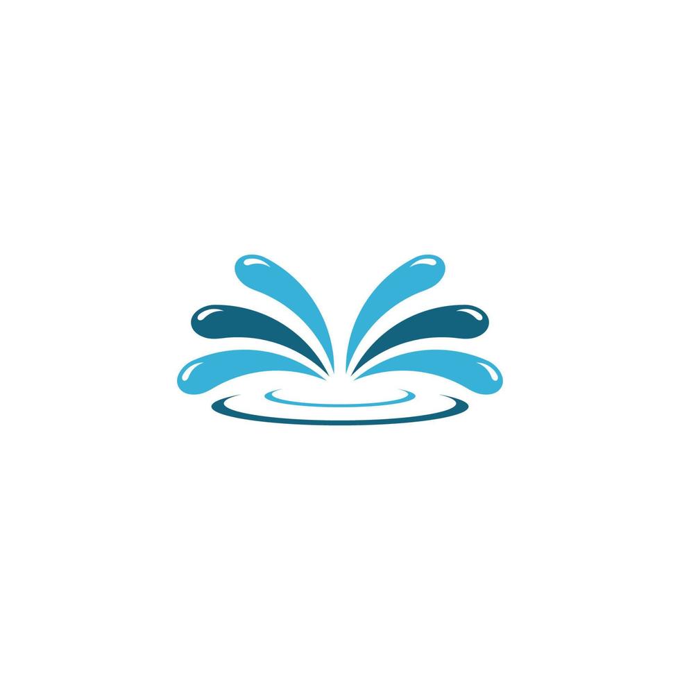 Water splash logo vector icon illustration