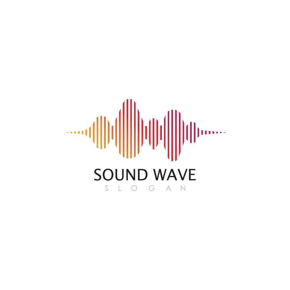 Sound waves vector illustration