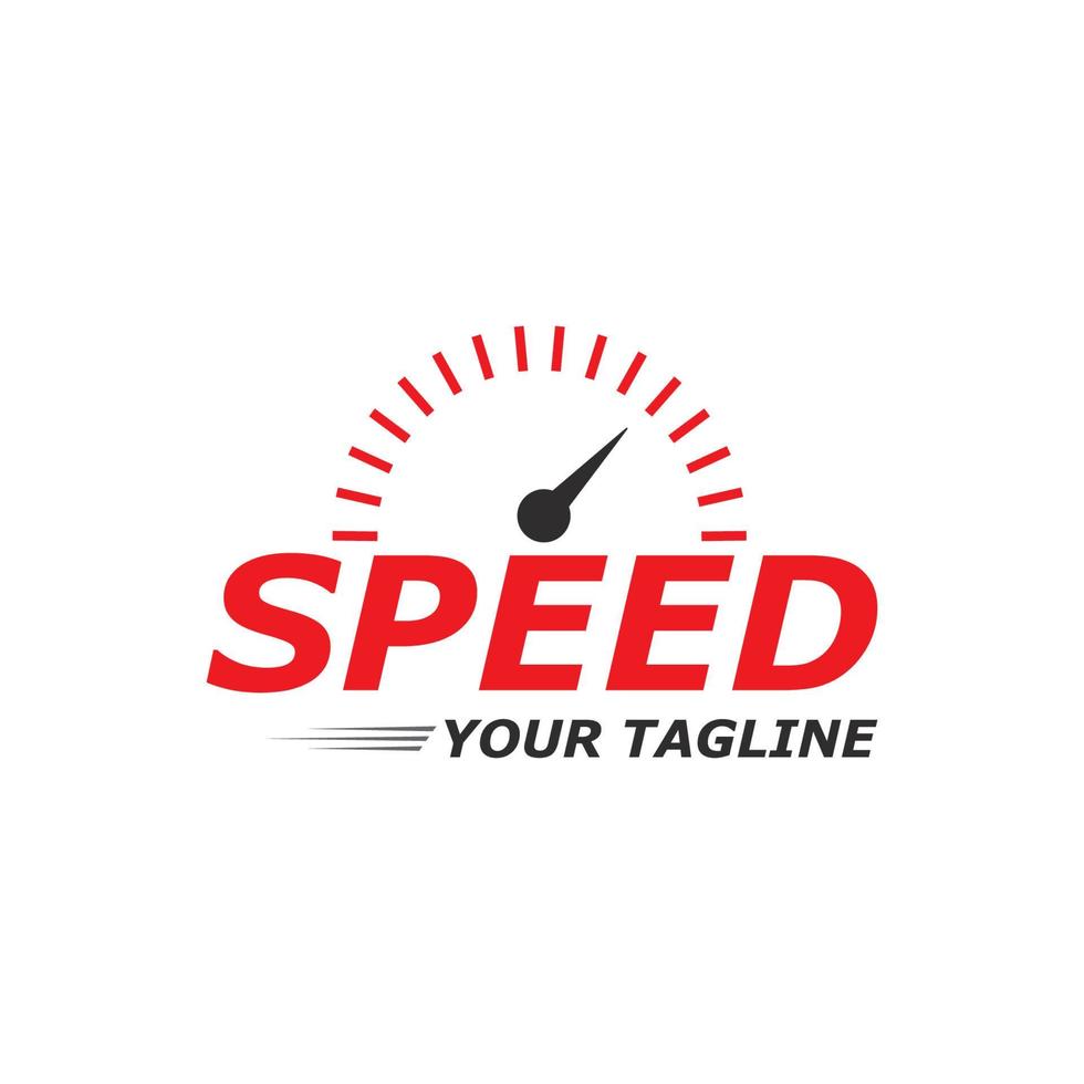 Speed logo faster template vector icon illustration