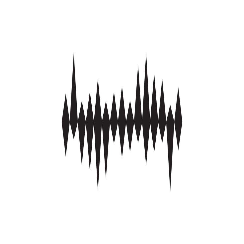 Ilustración de vector de ondas de sonido