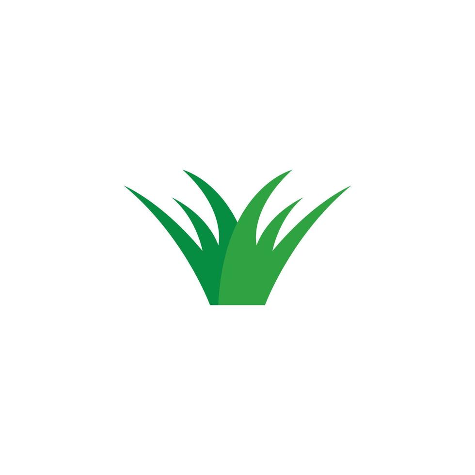 Grass logo template vector icon illustration