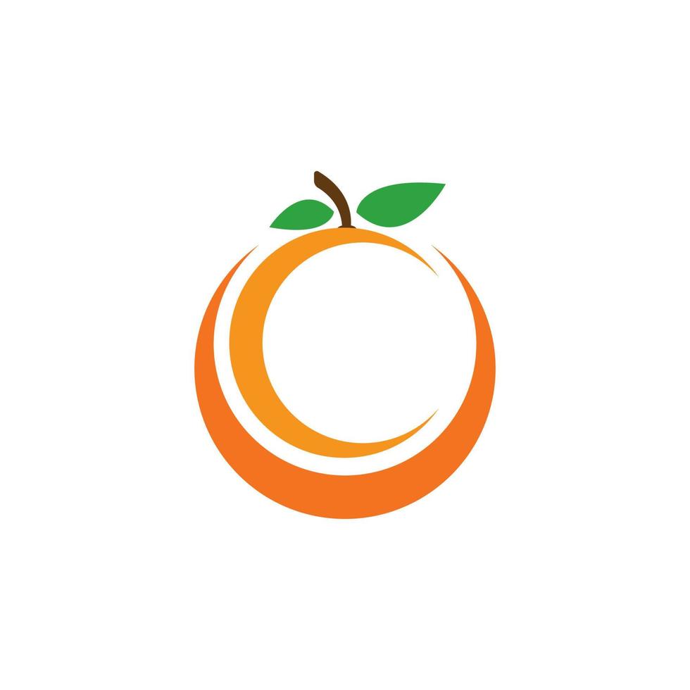 Orange template logo design. Vector 14432934 Vector Art at Vecteezy