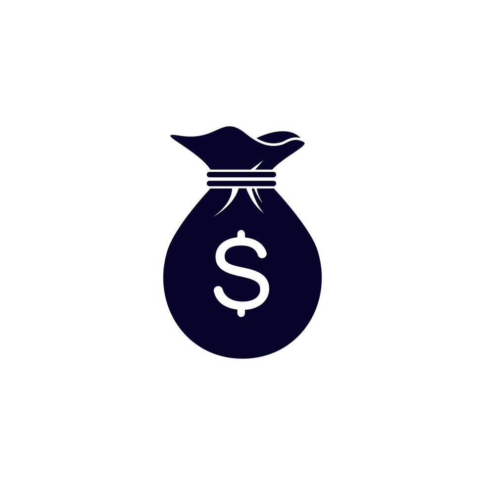 Money bag icon illustration isolated sign symbol. Money bag vector logo. Flat design