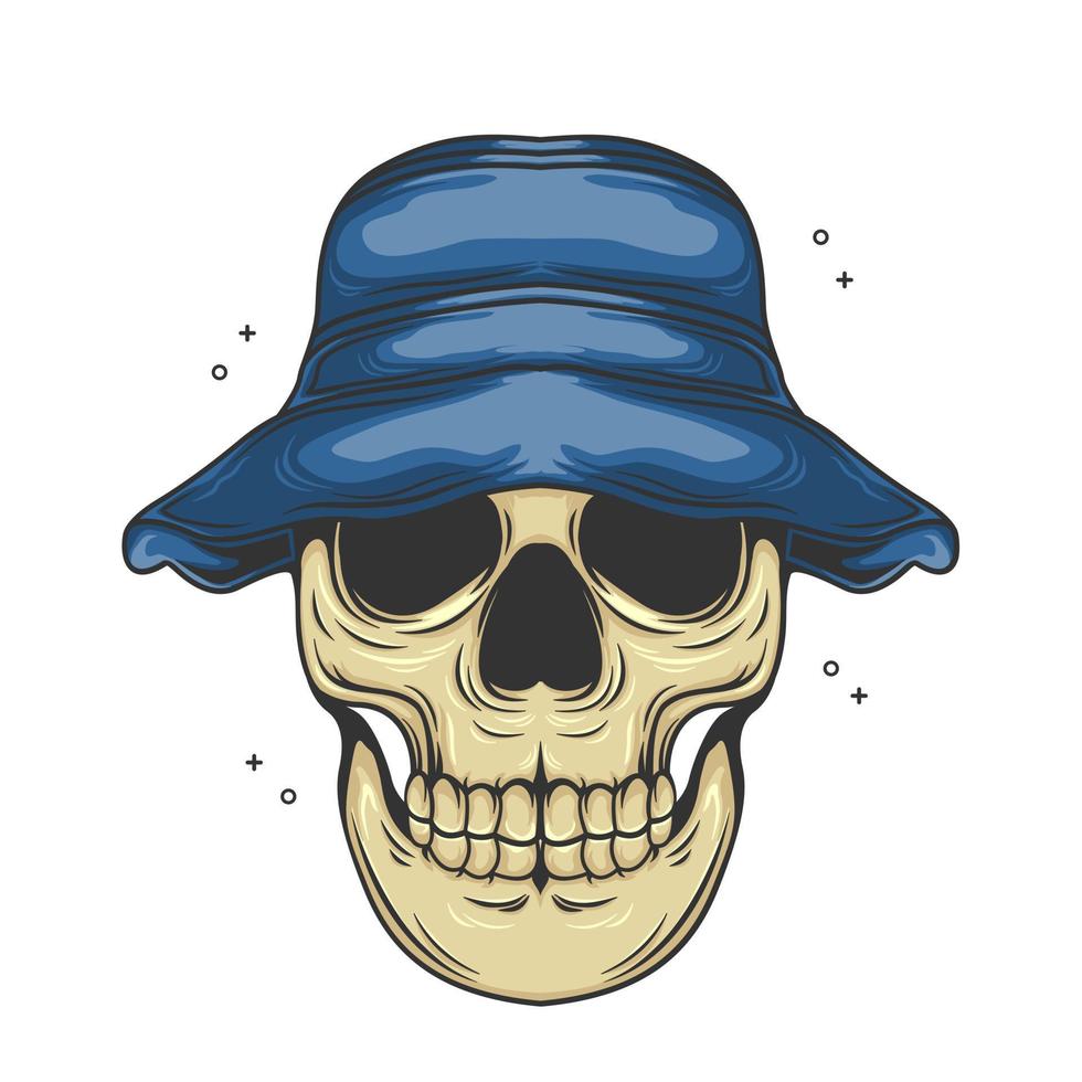 Skull summer vector illustration