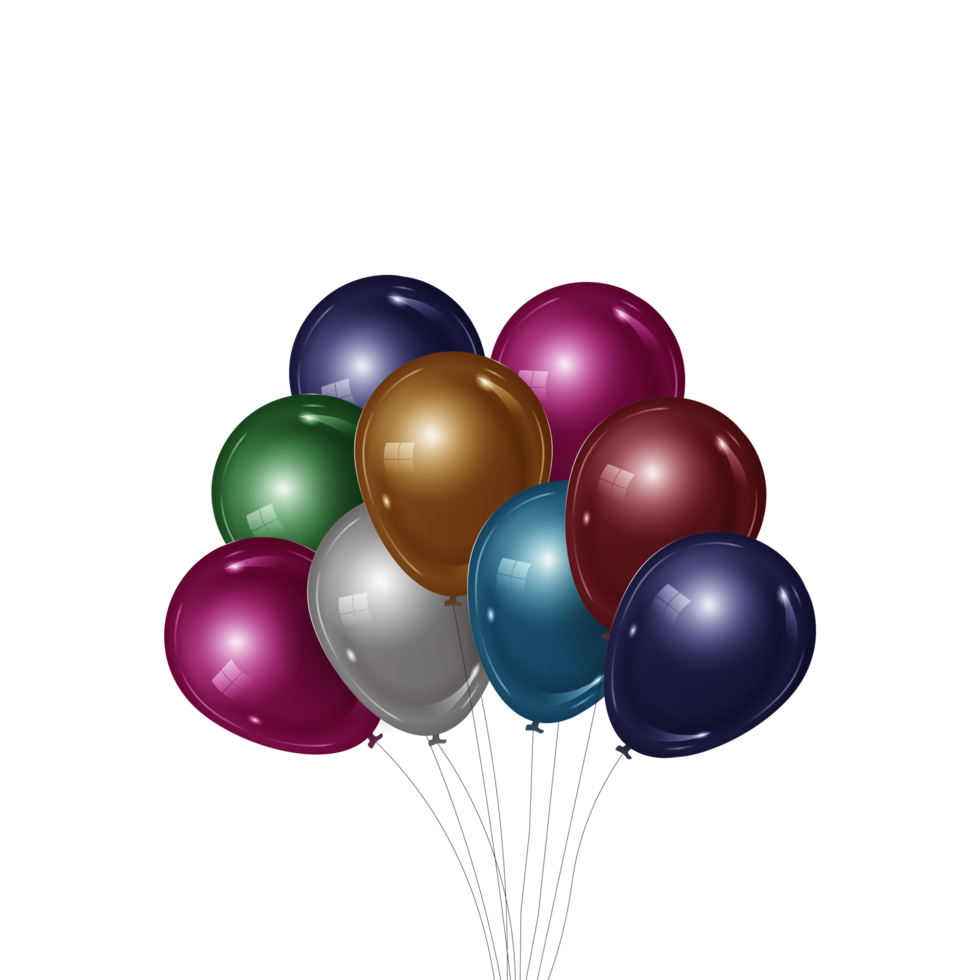 Free 3D Render of a Bunch of Balloons 14433257 PNG with Transparent
