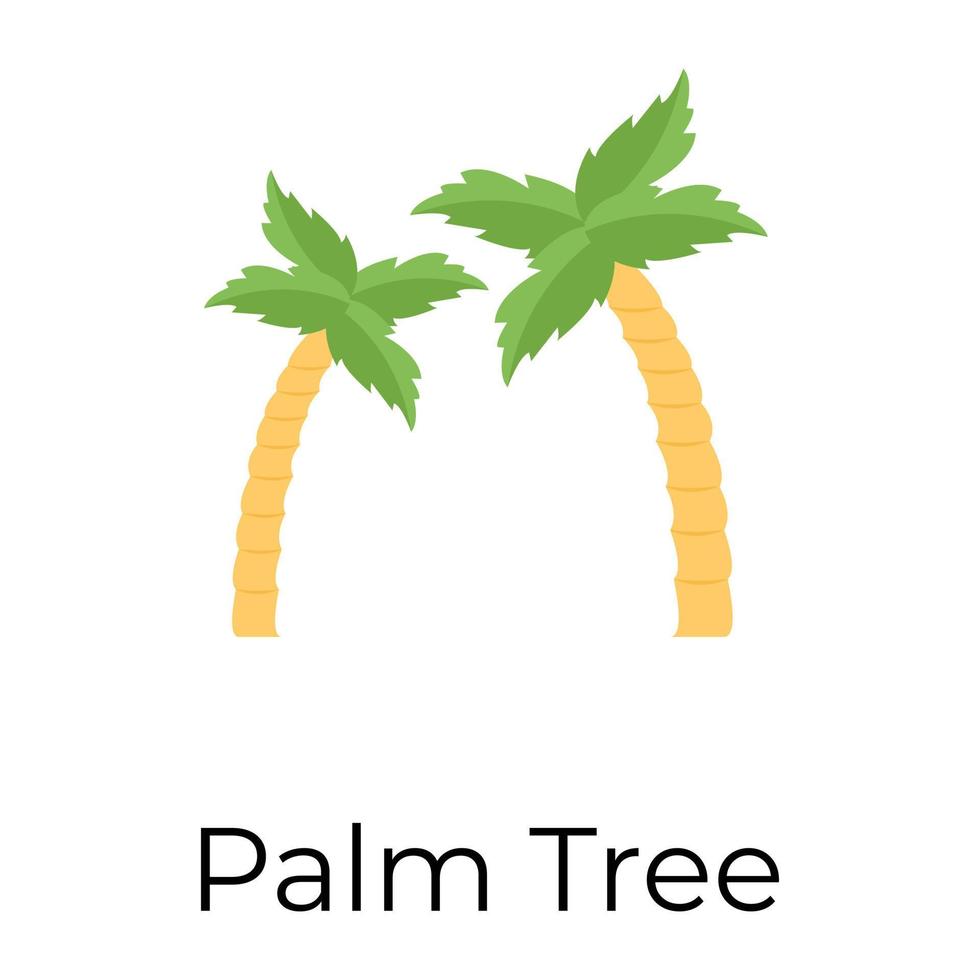 Trendy Palm Tree vector