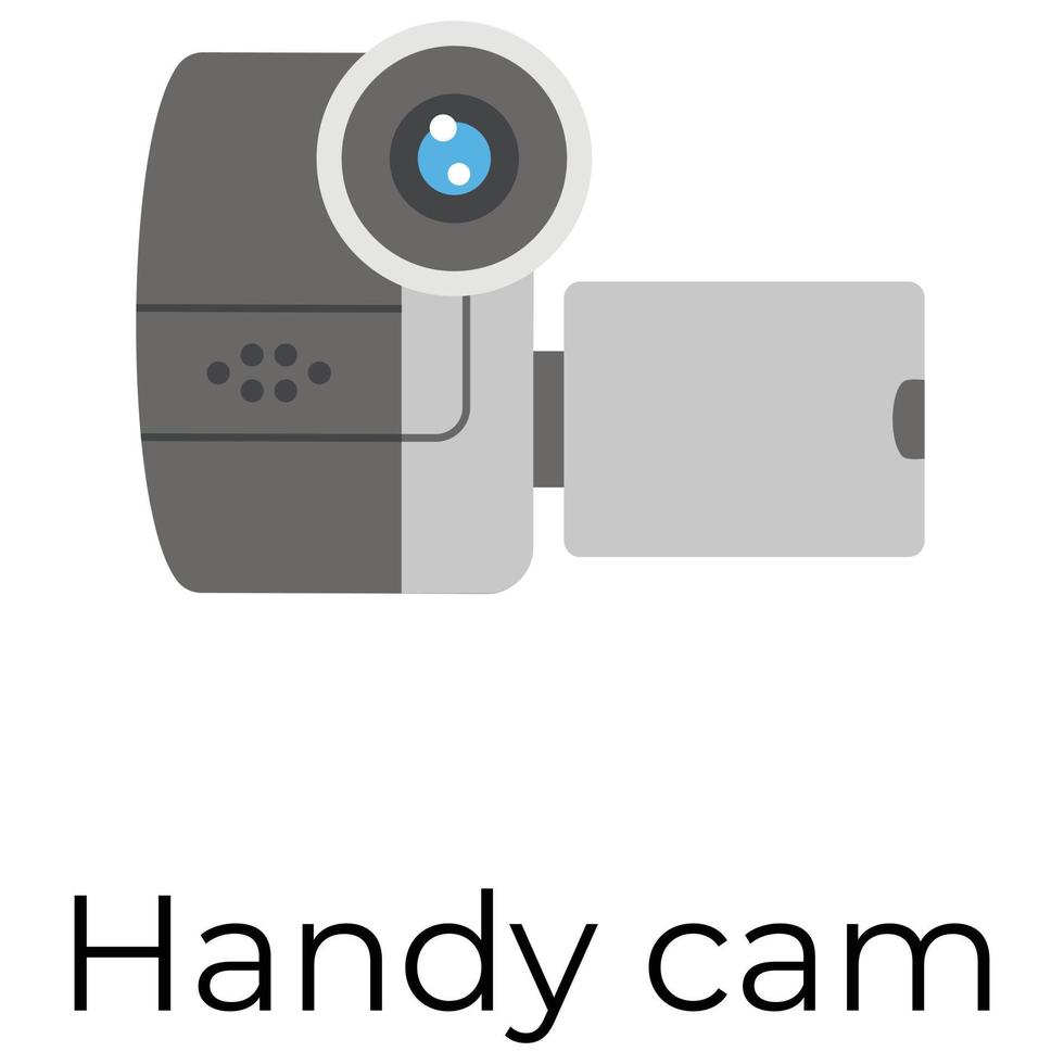 Trendy Handycam Concepts vector