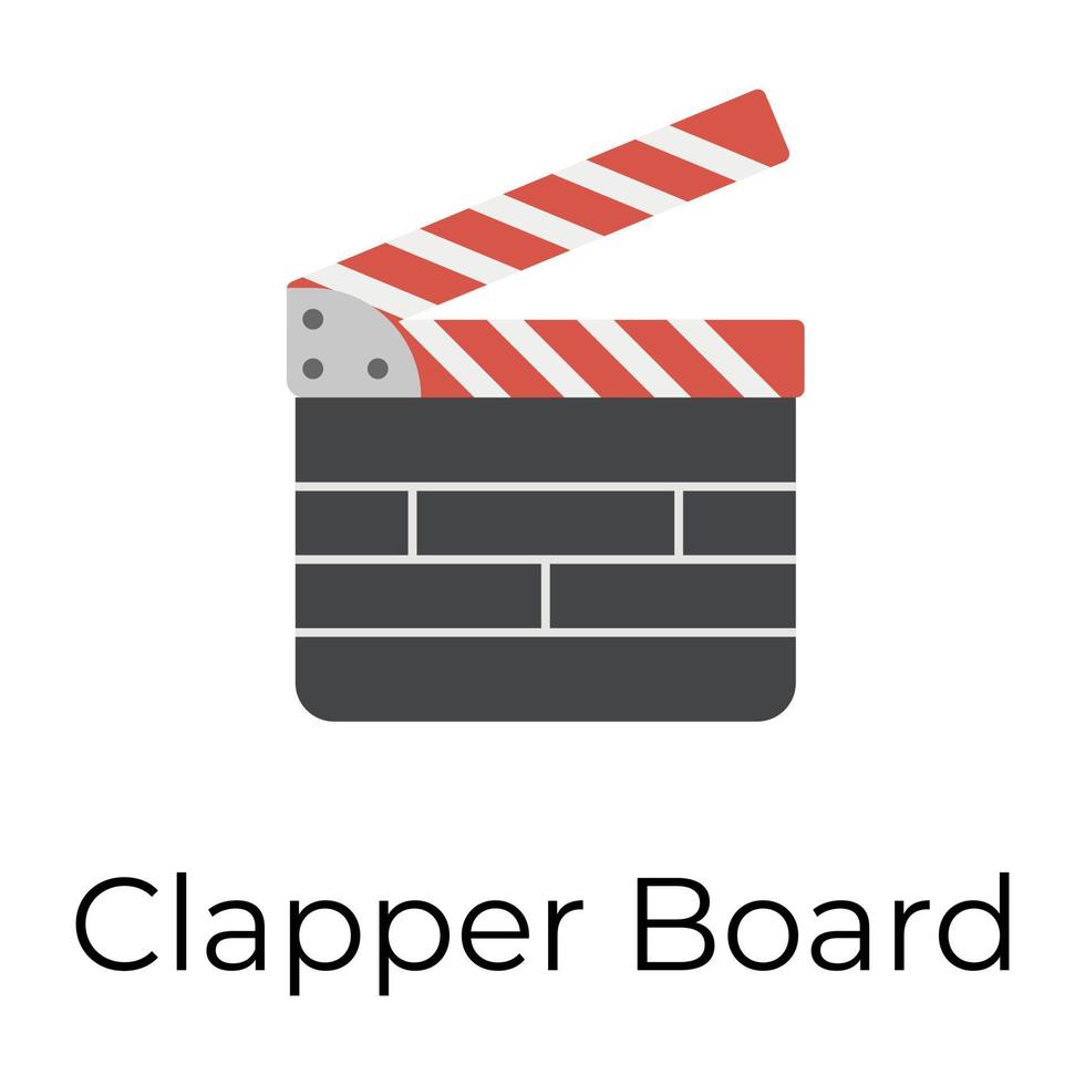 Trendy Clapper Board vector