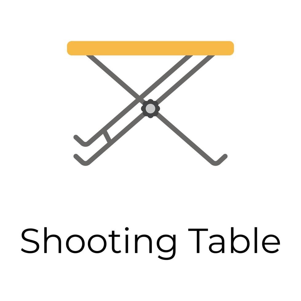 Trendy Shooting Table vector